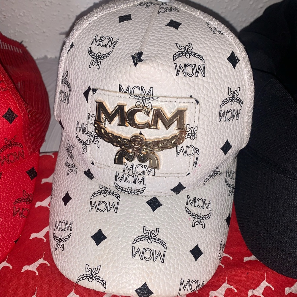 Mcm snap back hat